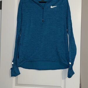 Nike Women's Teal Quarter-Zip Sweatshirt